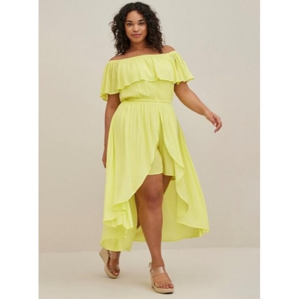 Torrid neon romper dress